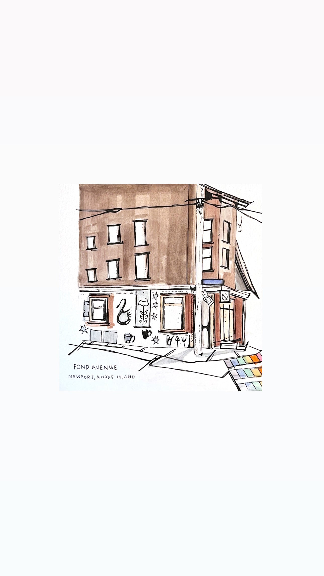 THE NITRO BAR POND AVE Glicee Print