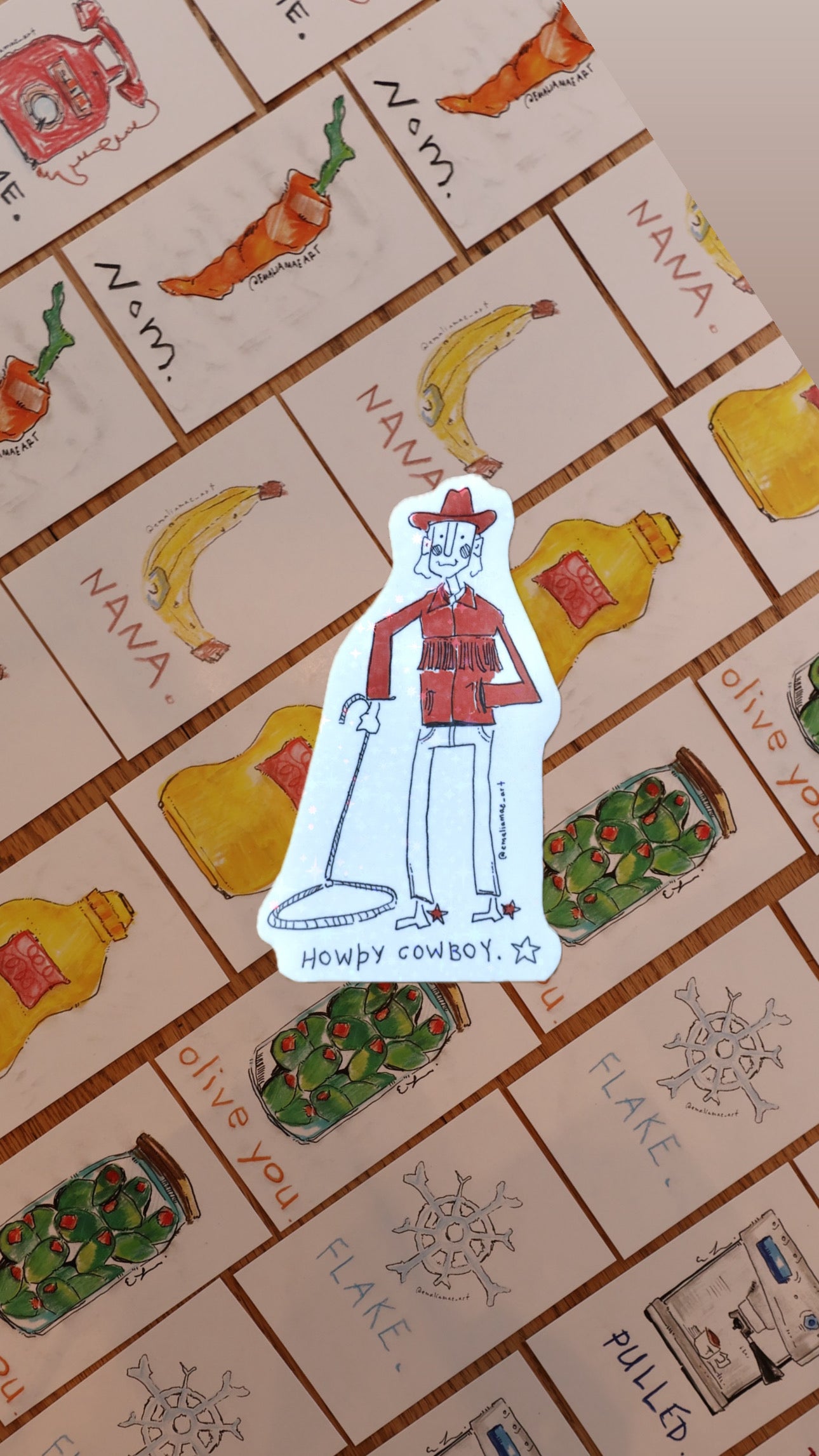 HOWDY COWBOY sticker
