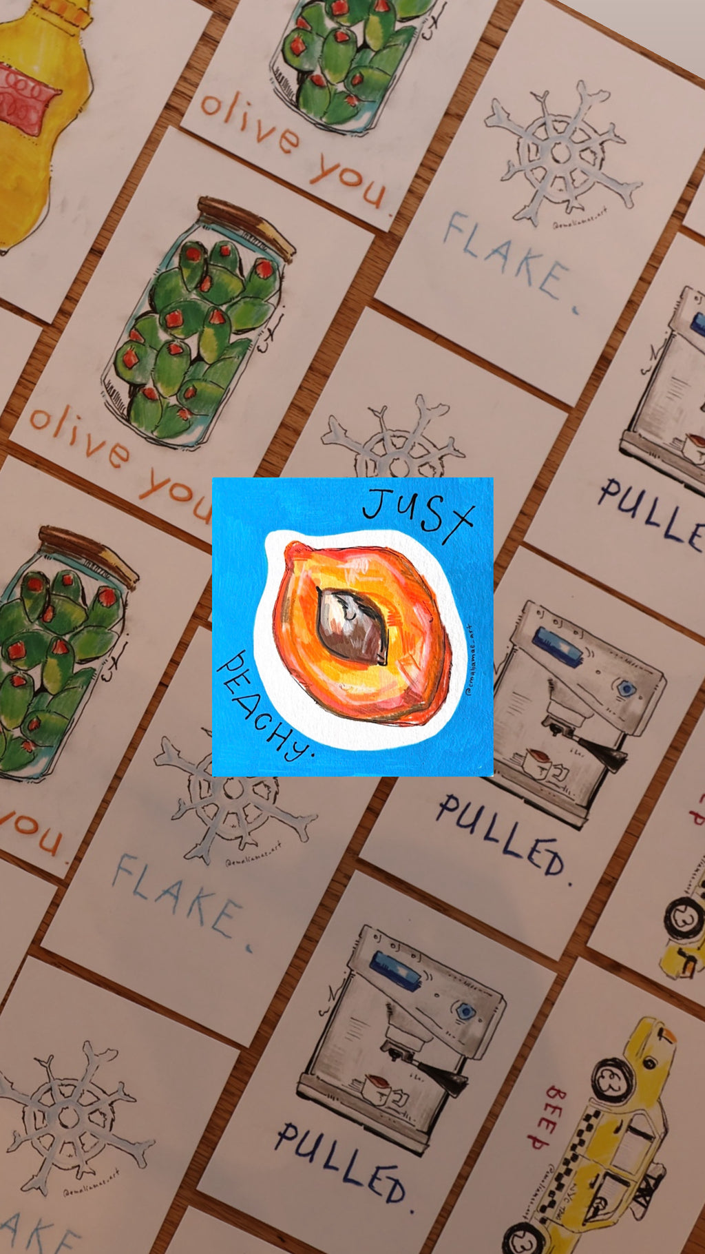 JUST PEACHY sticker