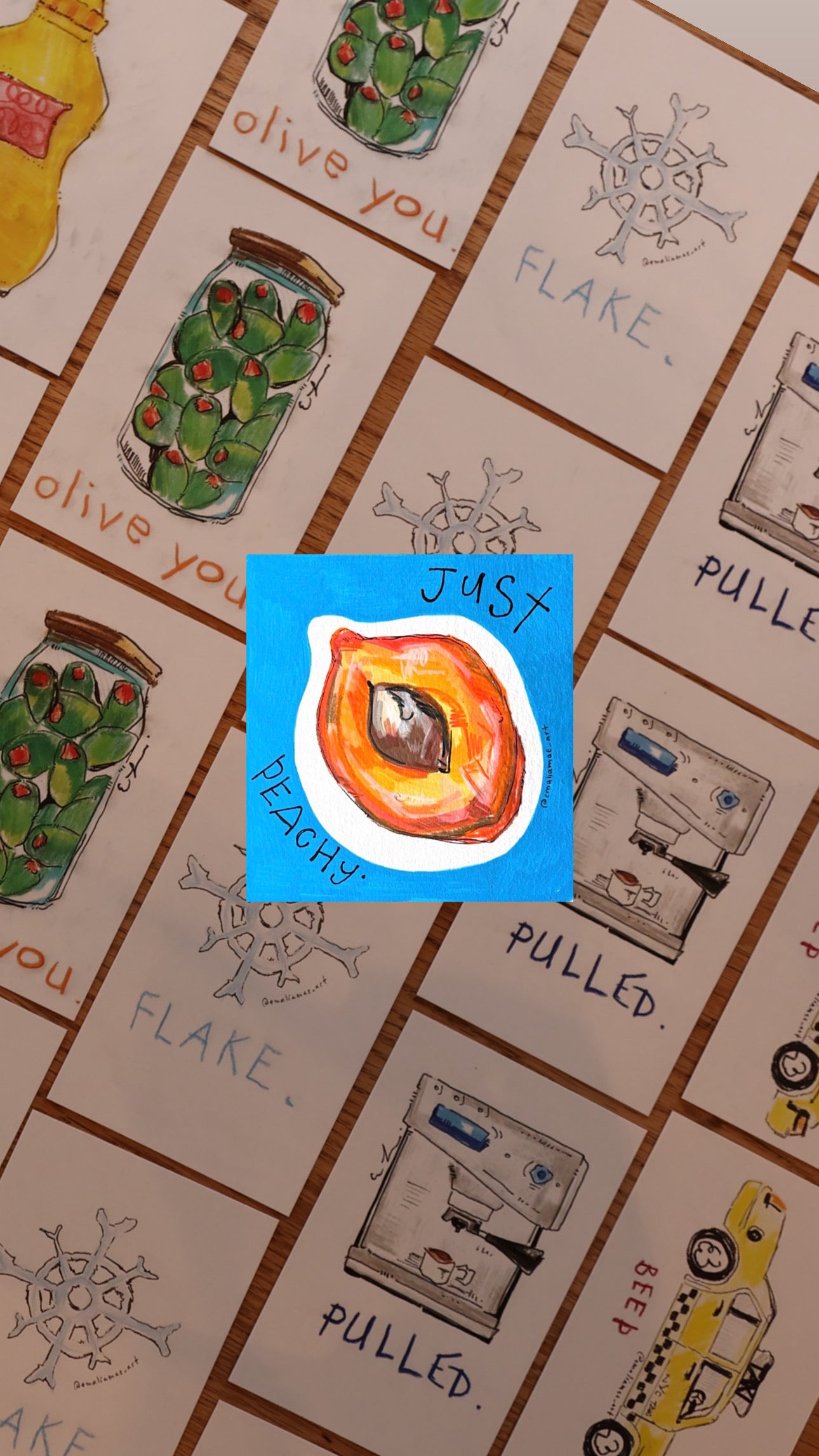 JUST PEACHY sticker