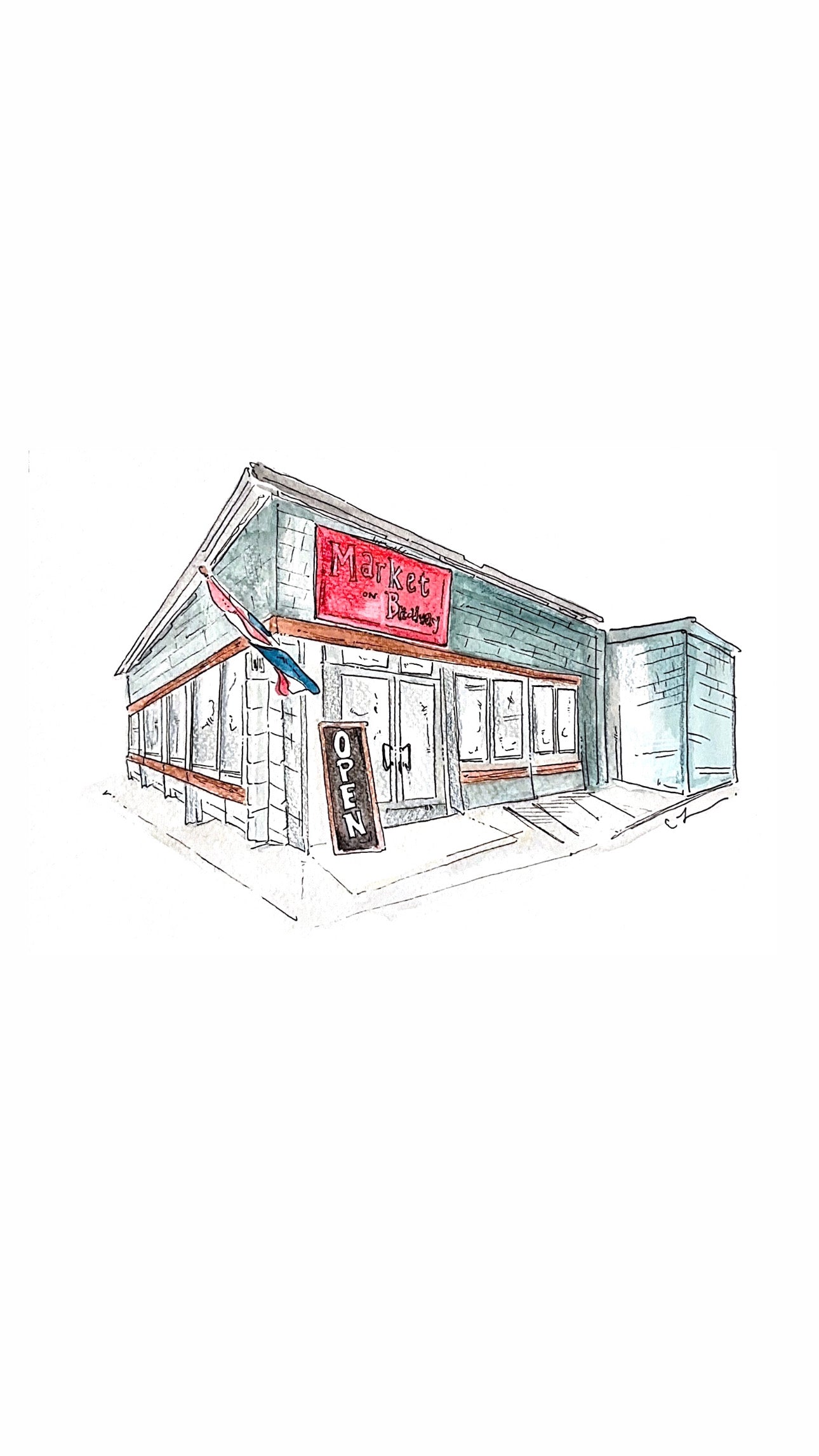 MARKET ON BROADWAY Glicee Print