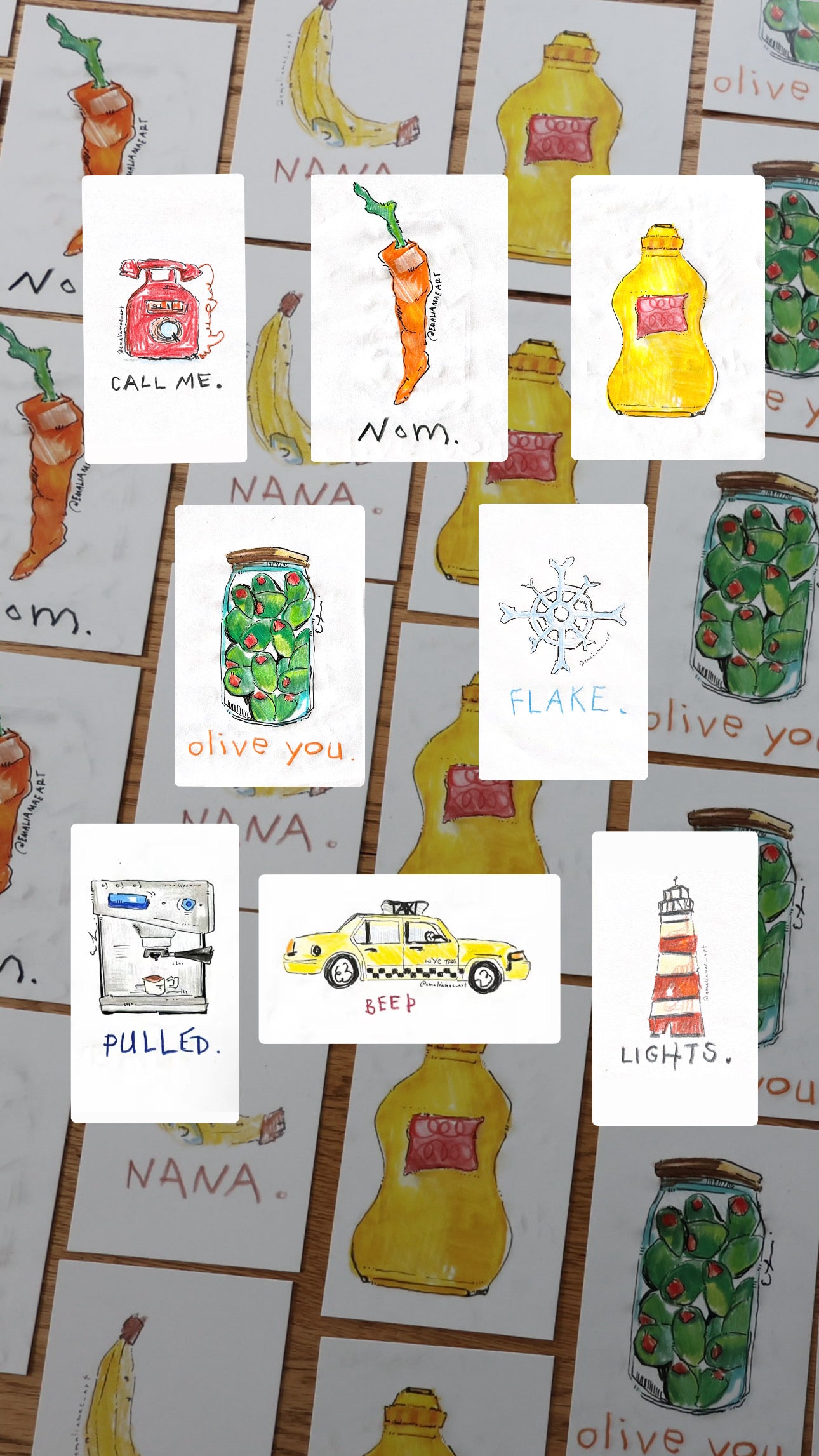 POSTCARD PRINT PACK - RANDOM 6