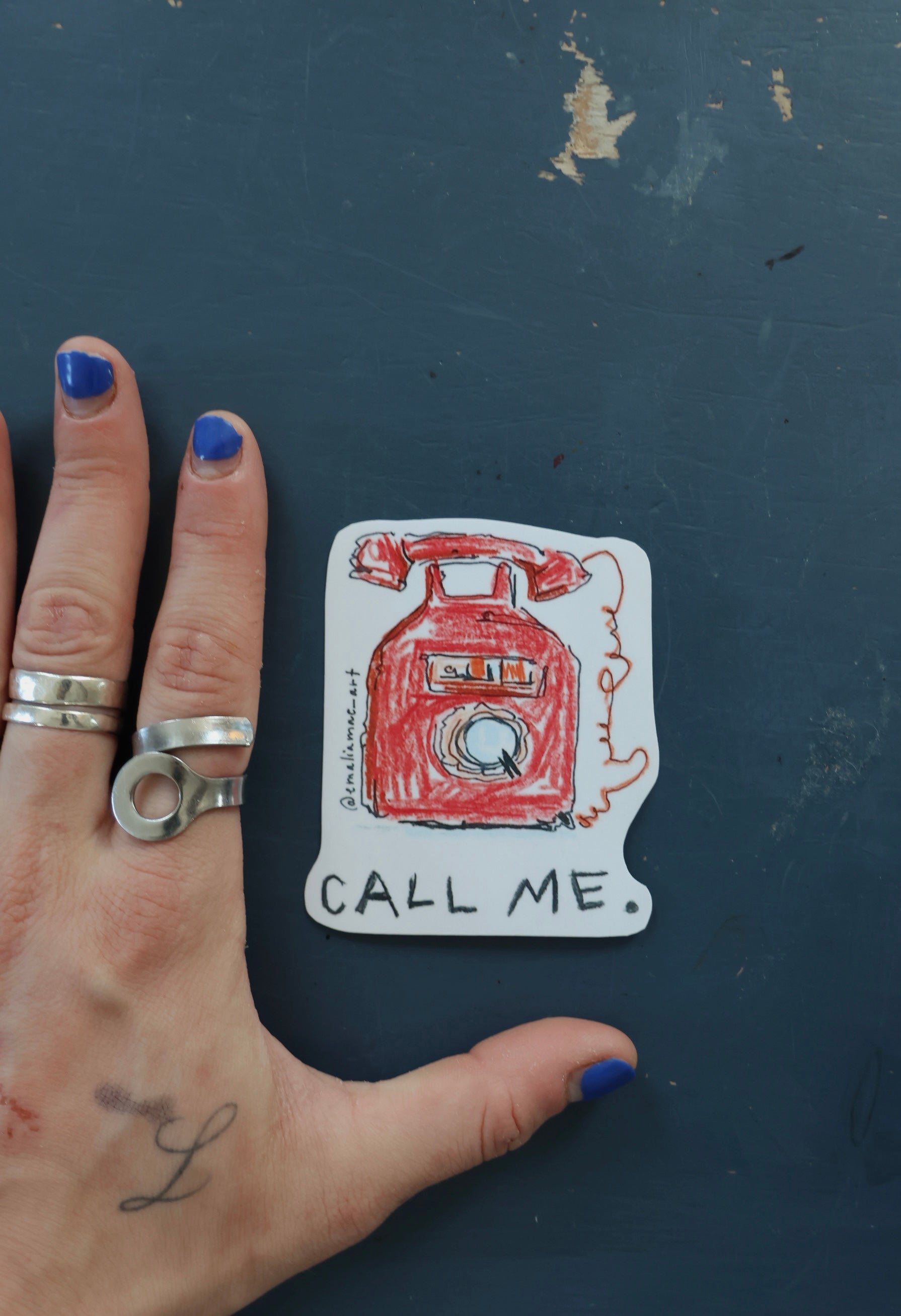 CALL ME sticker