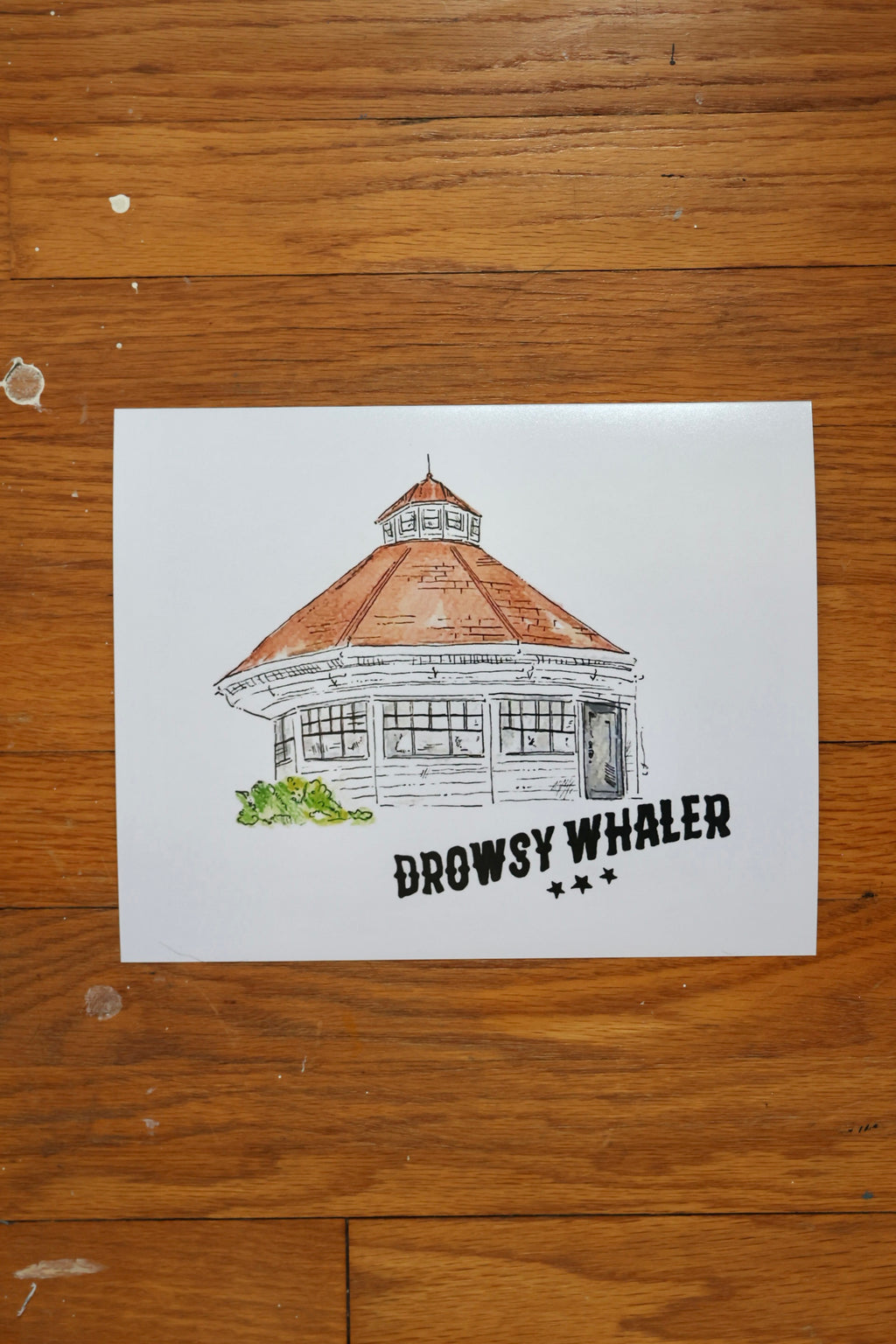 DROWSY WHALER Glicee Print