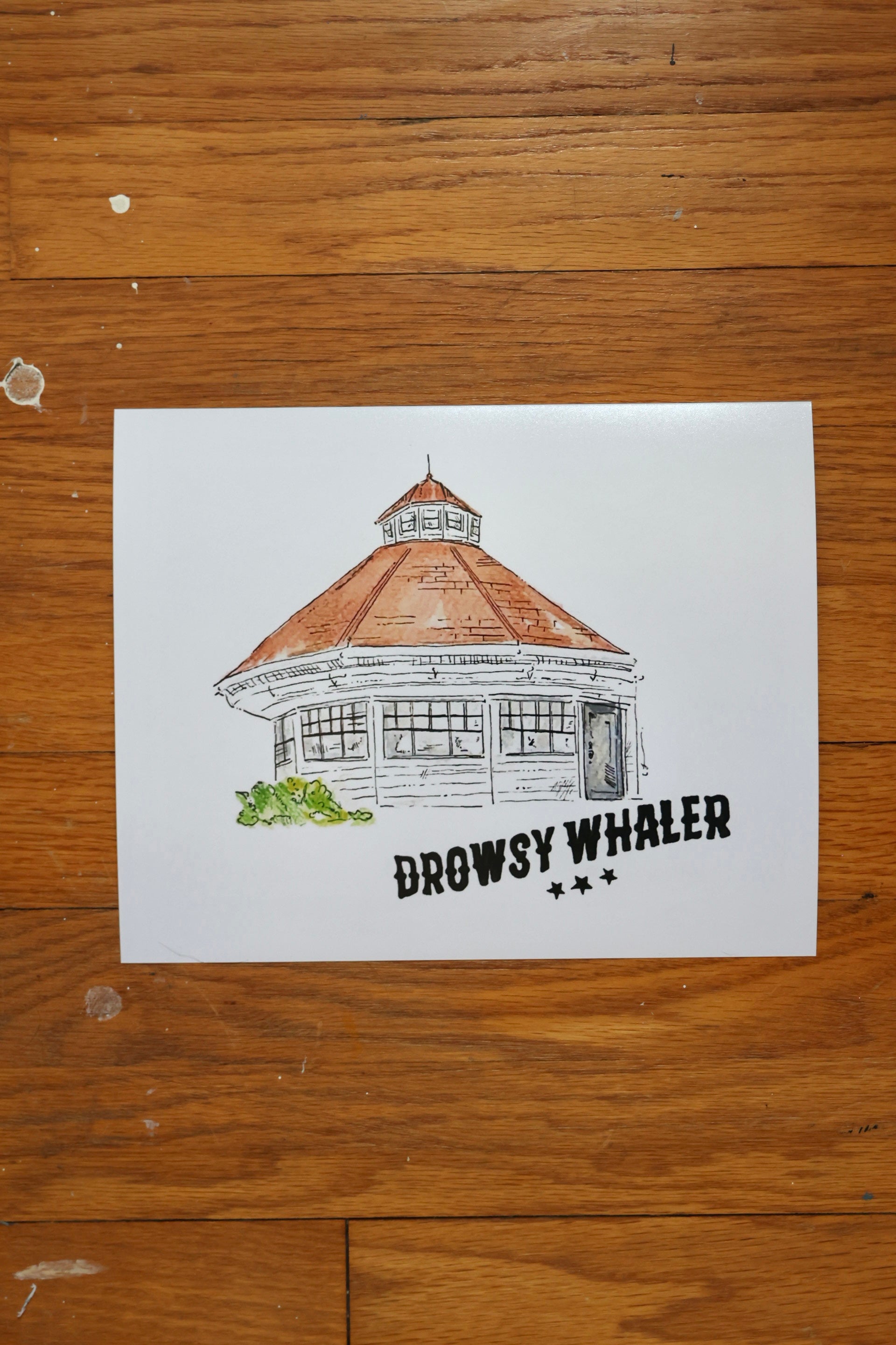 DROWSY WHALER Glicee Print