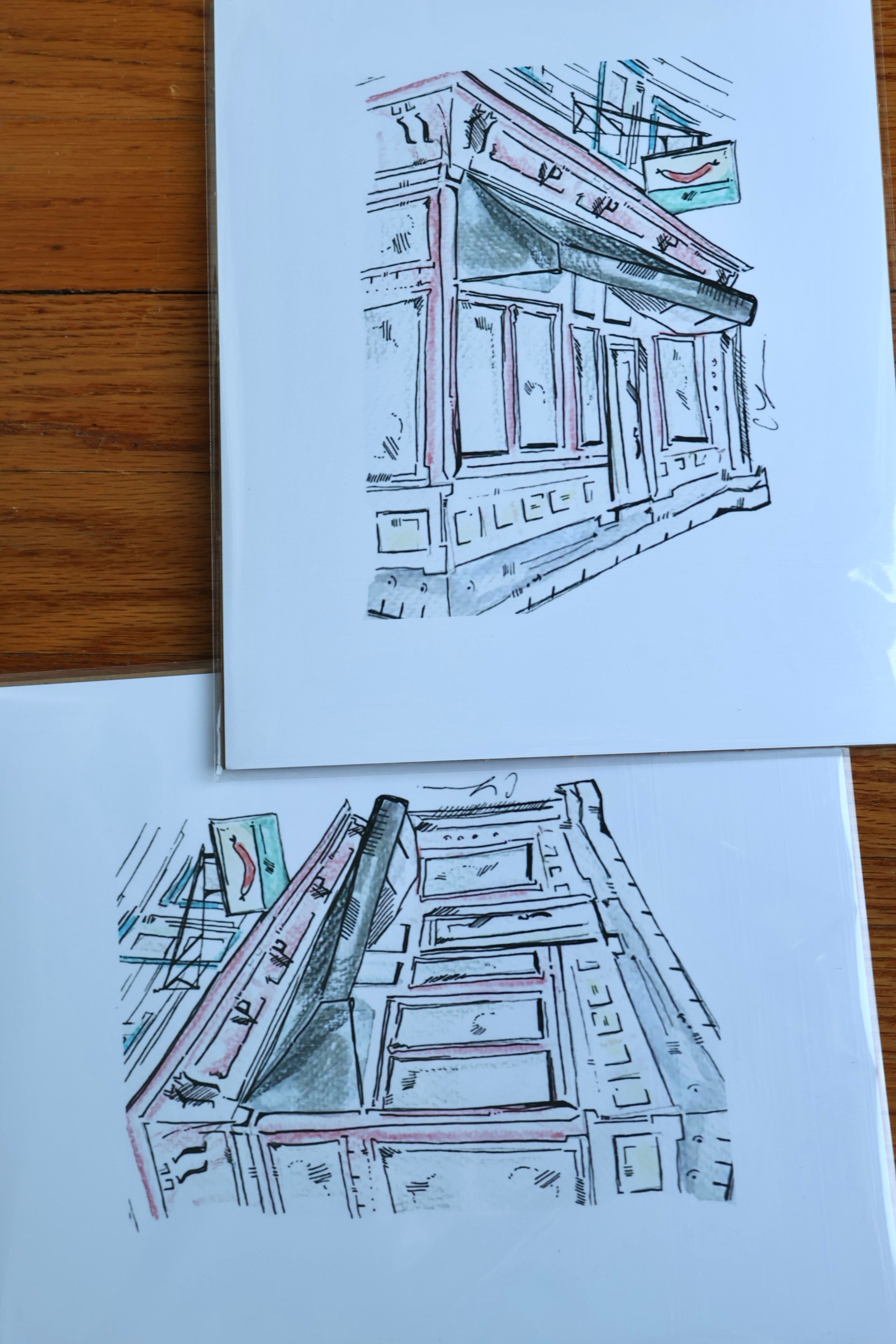 Wally's Wieners 8x10 Glicee Print