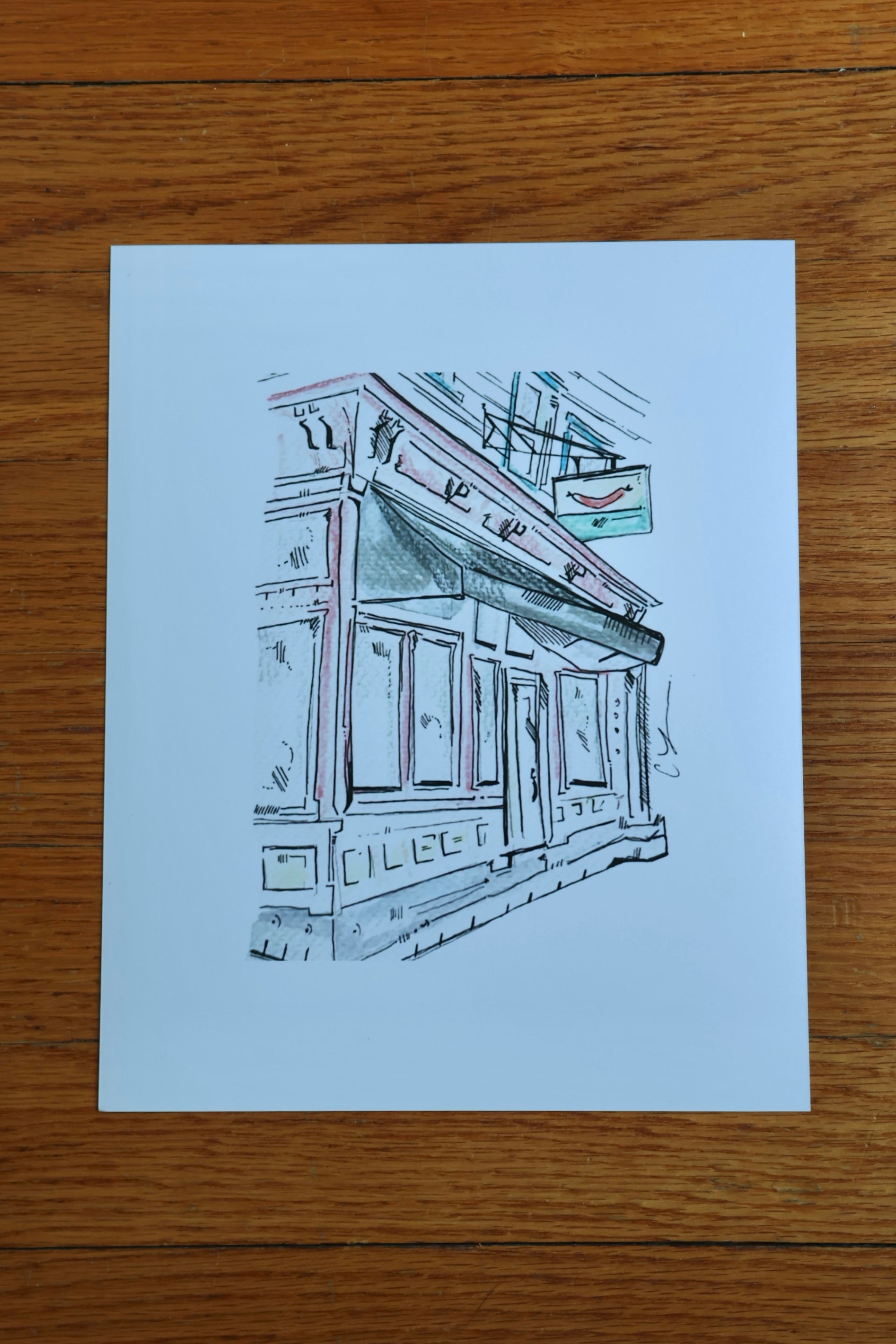 Wally's Wieners 8x10 Glicee Print