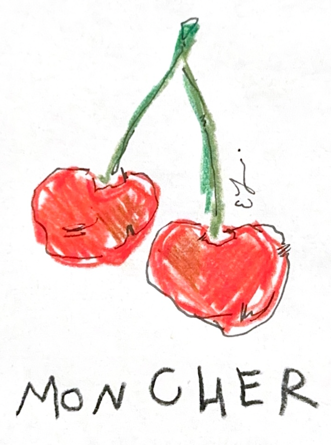 MON CHER sticker